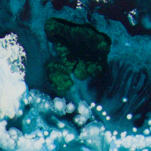 <span class="artinfo"><span class="arttitle">Deluge</span>, 2026, Acrylic on canvas 36” x 48”</span>