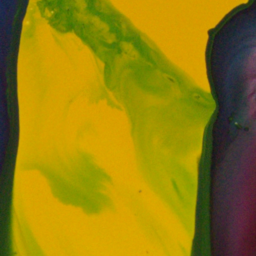 <span class="artinfo"><span class="arttitle">Primary + #3</span>, 2025, Acrylic on cradled panel 36 x 48 x 2”</span>