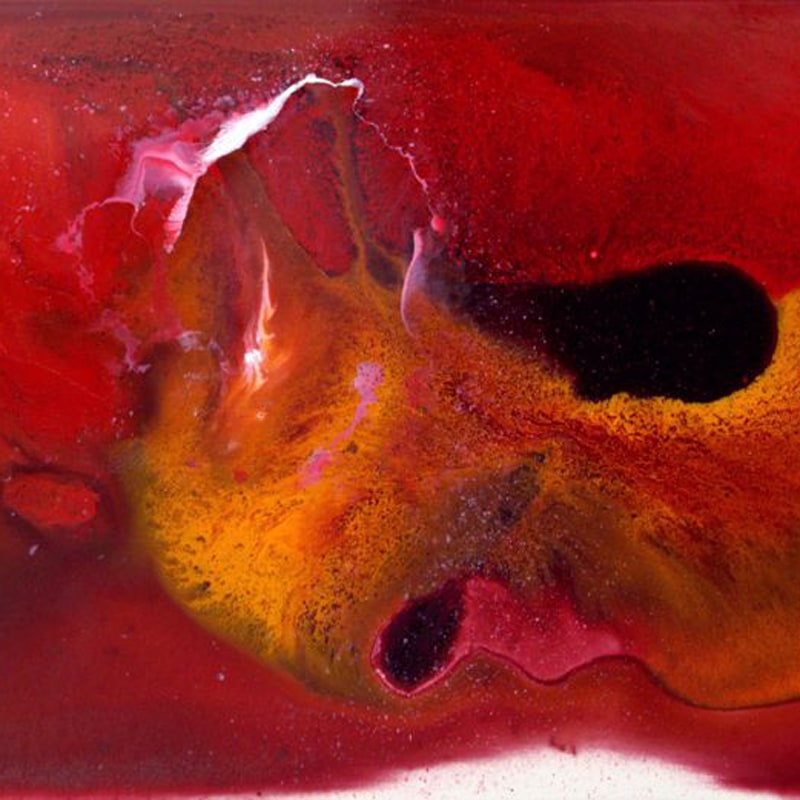 <span class="artinfo"><span class="arttitle">Pima</span>, 2016, Acrylic on clay board panel, 6" x 24" x 2"</span>