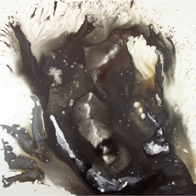 <span class="artinfo"><span class="arttitle">Seriously</span>, 2019, Acrylic and ink on clay board panel, 48" x 48"</span>